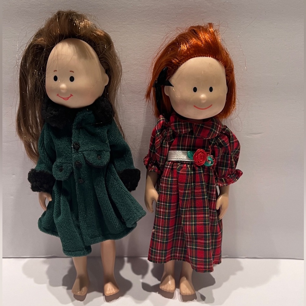 2 cute dolls Vintage Madeline & Friends 8” by Eden 1996